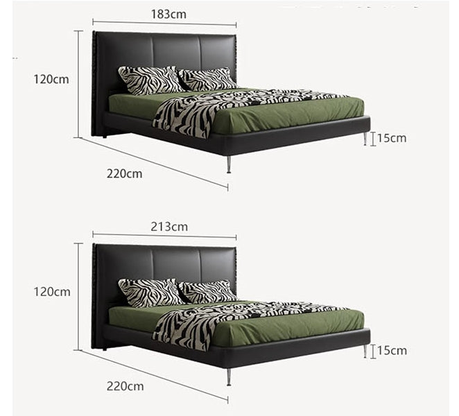 Kinza King Size / Super King Size Bed, Black-Weilai Concept-Weilai Concept
