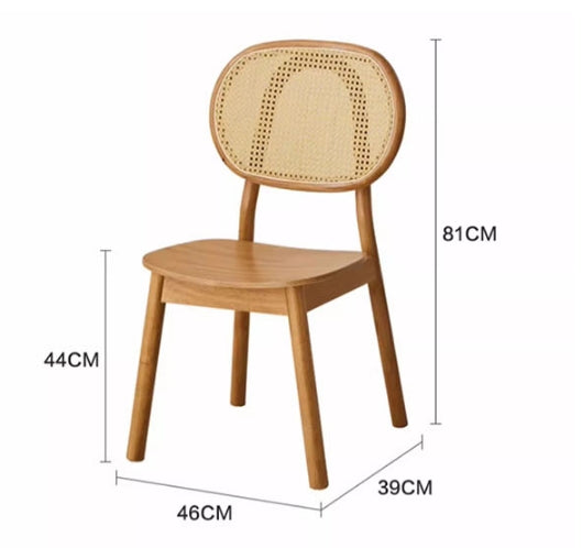 Fanny Dining Chair, Rattan-Weilai Concept-Weilai Concept