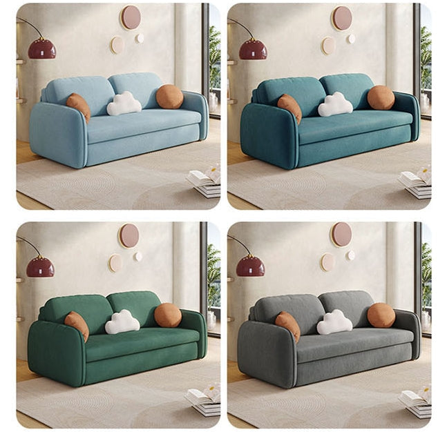 Lunana Two Seater Sofa Bed With Drawer-Weilai Concept-Weilai Concept