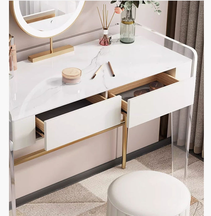 Deborah Dressing Table, Cream-Weilai Concept-Weilai Concept
