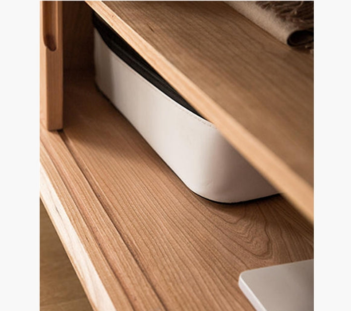 Randal Cane TV Stand, Natural Rattan & Wood-Weilai Concept-Weilai Concept