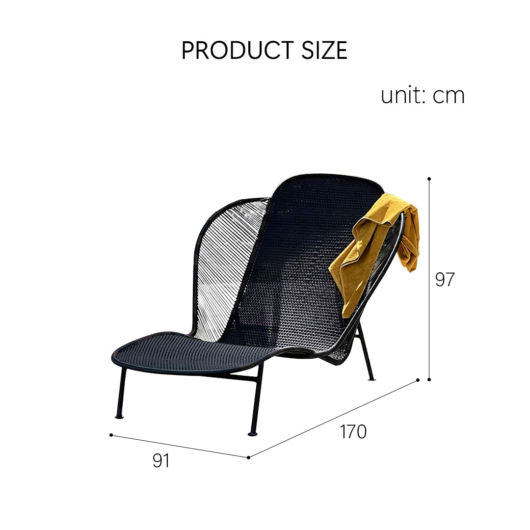 Kaczynski Metal Garden Chair, Outdoor Lounge Chair