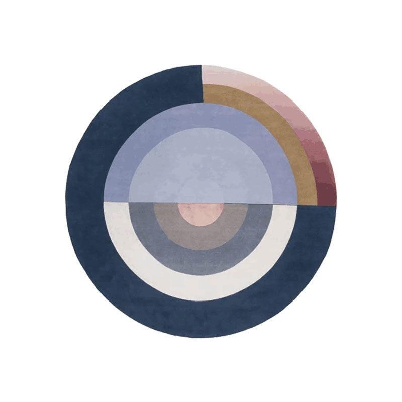 Halo Round Wool Rug, Various Shapes Available-Weilai Concept-Weilai Concept