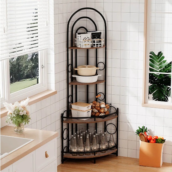 Plant Stand With Metal Frame