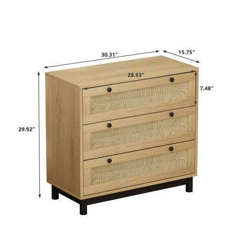 Drawer Storage Cabinet Rope Woven Drawer