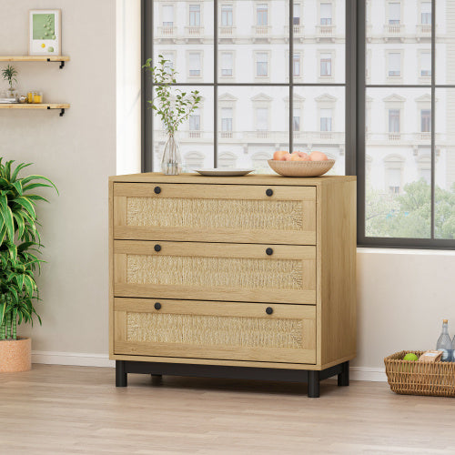 Drawer Storage Cabinet Rope Woven Drawer