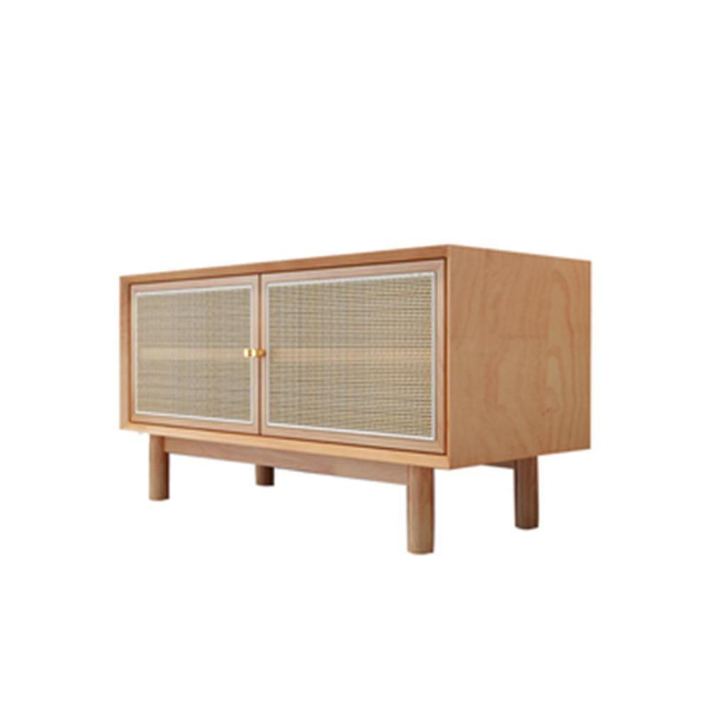 Bernadette Wardrobe, Hallway Storage, Natural Rattan & Oak-Weilai Concept-4-Weilai Concept