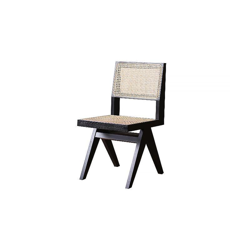 Caribbean Rattan Dining Chair, Oak-Weilai Concept-Black-Weilai Concept