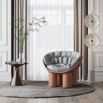 Roly Poly Fiberglass Armchair With Cushion, Black-Weilai Concept-Weilai Concept