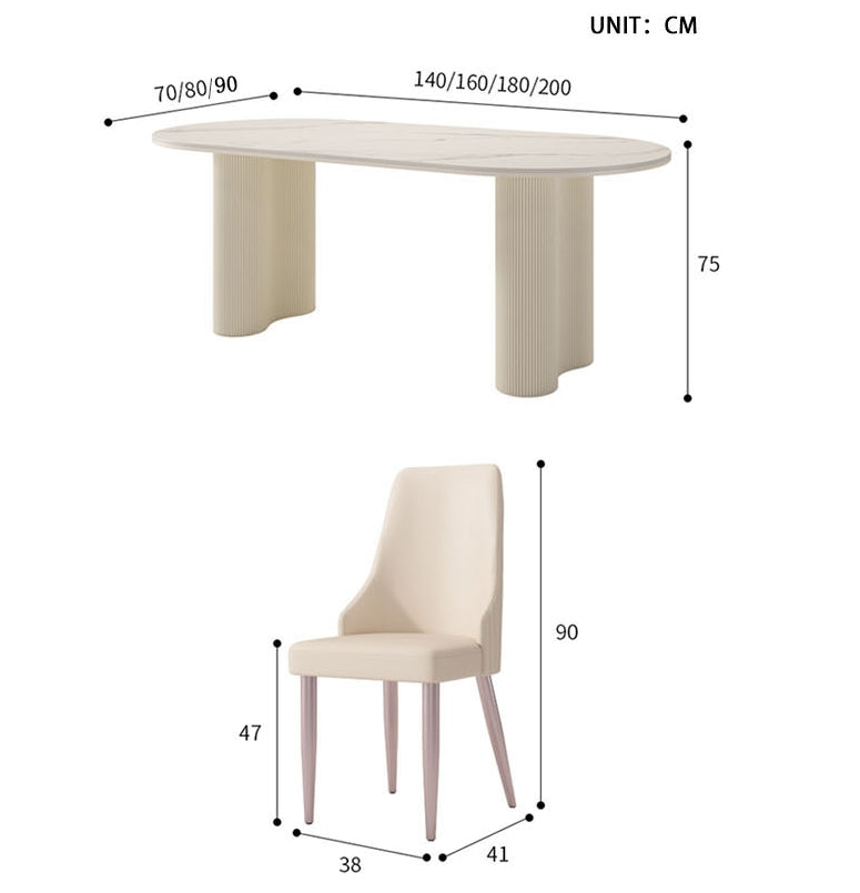 Peru Oval Dining Table, White-Weilai concept-Weilai Concept