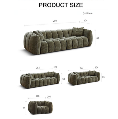 Winslow Pumpin Two Seater, Three Seater Sofa, Boucle