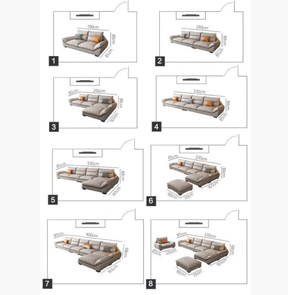 A900 Quinn Five Seater Sofa, Leathaire-Sofas-Weilai Concept-Weilai Concept