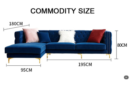 WH215 Two Seater Sofa, Velvet-Weilai Concept-Weilai Concept