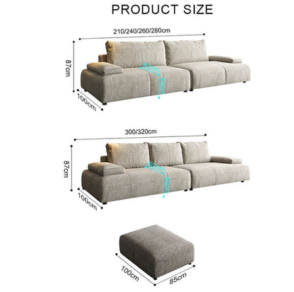 Hank L10 Four Seater Sofa, Linen-Weilai Concept-Weilai Concept
