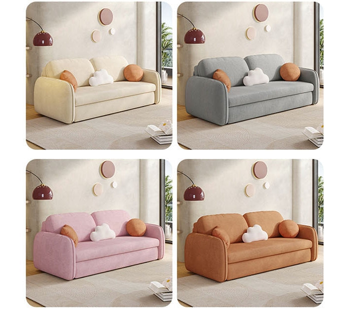 Lunana Two Seater Sofa Bed With Drawer-Weilai Concept-Weilai Concept