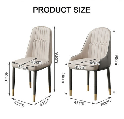 Scott Dining Chair, PU Leather-Weilai concept-Weilai Concept