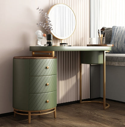Tandy Dressing Table With LED Mirror, Green With Small Dent On One Side For Display-Weilai Concept-Weilai Concept