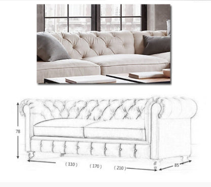 The Dorchester Three Seater Sofa, Armchair-Weilai Concept-Weilai Concept