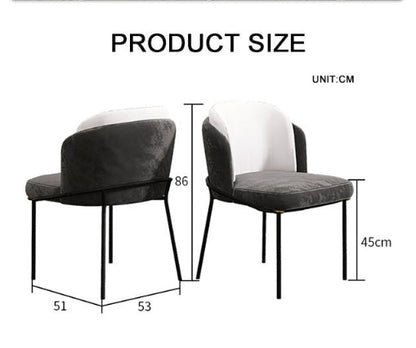 Philand Dining Chair, Velvet-Weilai concept-Weilai Concept