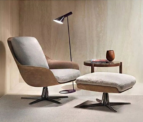 Herton Lounge Chair And Ottoman, Armchair-Weilai Concept-Weilai Concept
