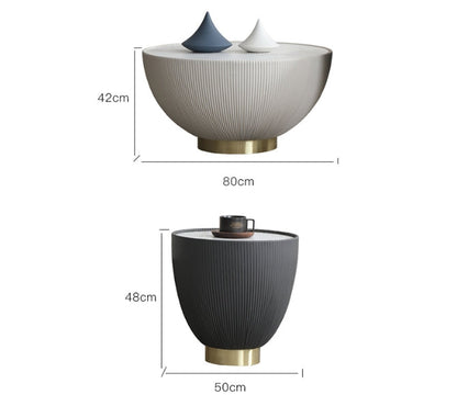 Theo Coffee Table Set, Black And White-Weilai Concept-Weilai Concept