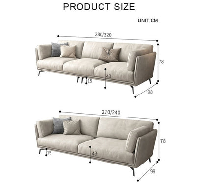 Reynold Two Seater, Three Seater, Four Seater Sofa, Leatheraire-Weilai Concept-Weilai Concept