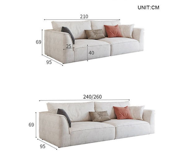 R77 Dexter Two Seater Corner Sofa, Leathaire-Weilai Concept-Weilai Concept