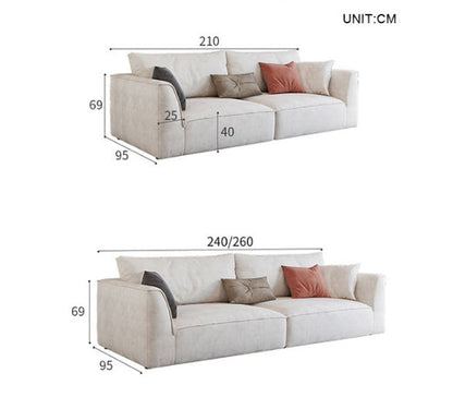 R77 Dexter Two Seater Corner Sofa, Leathaire-Weilai Concept-Weilai Concept