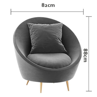 Slender Modern Curved Two Seater, Three Seater, Four Seater Sofa, Armchair, Velvet-Weilai-Weilai Concept