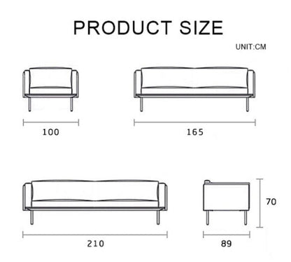Finnegan Two Seater Sofa, Linen-Weilai Concept-Weilai Concept