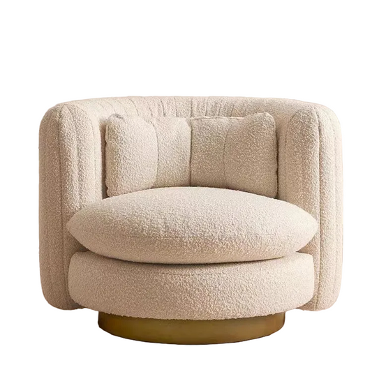 Nova Swivel Armchair, Boucle