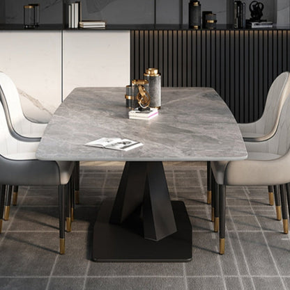 Sanders Dining Table, Sintered Stone, Grey 160cm, Clearance-Weilai Concept-Weilai Concept
