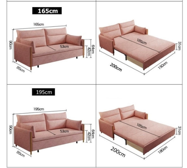 SB122 Two Seater Sofa Bed-Weilai Concept-Weilai Concept