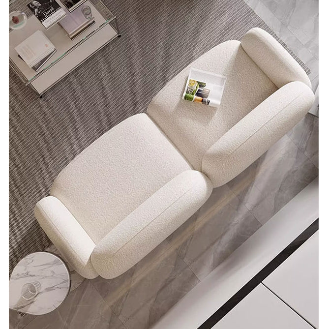 Caden Cloud Two Seater Sofa, White Boucle-Weilai Concept-Weilai Concept