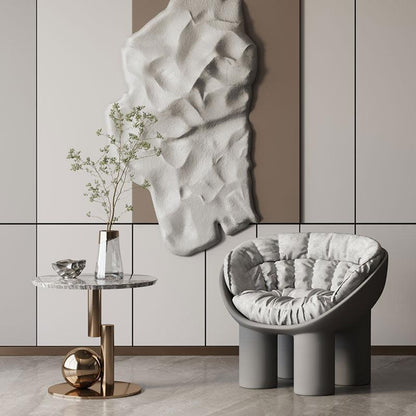 Roly Poly Fiberglass Armchair With Cushion, Black-Weilai Concept-Weilai Concept