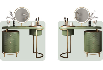 Tandy Dressing Table With LED Mirror, Green With Small Dent On One Side For Display-Weilai Concept-Weilai Concept