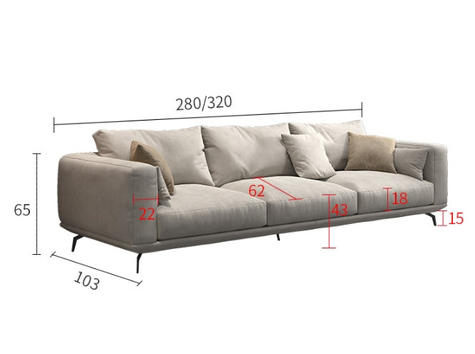 NR23 Three Seater Corner Sofa, Leathaire-Weilai Concept-Weilai Concept