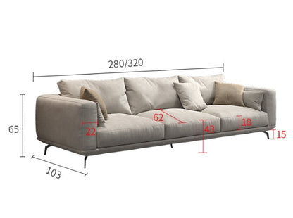 NR23 Three Seater Corner Sofa, Leathaire-Weilai Concept-Weilai Concept