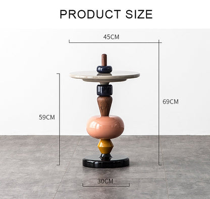 Holborn Pearls Side Table-Weilai Concept-Weilai Concept