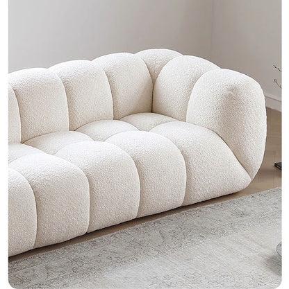 Randee BoBo Three Seater Sofa, White Boucle-Weilai Concept-Weilai Concept