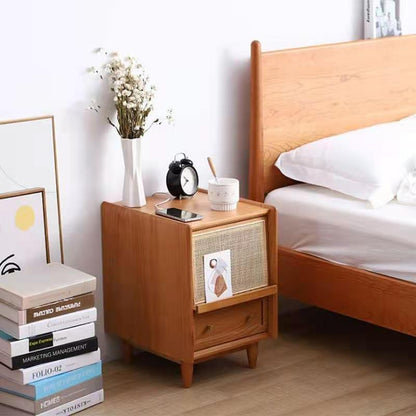 Radiogram Bedside Table, Walnut-Weilai Concept-Weilai Concept