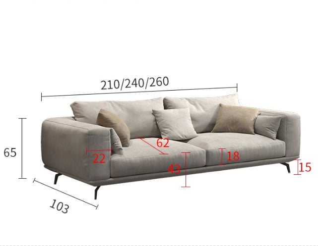 NR23 Three Seater Corner Sofa, Leathaire-Weilai Concept-Weilai Concept