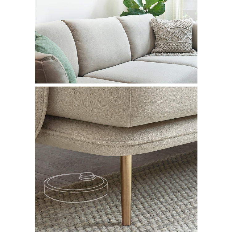U182 Two Seater, Three Seater, Four Seater Corner Sofa, Off-White Cotton Linen-Weilai Concept-Weilai Concept