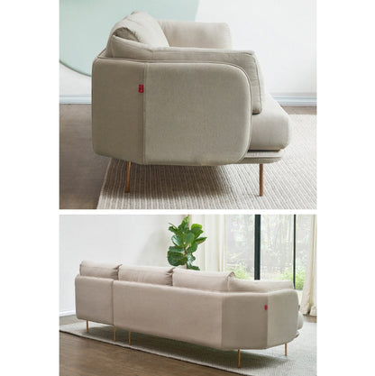 U182 Two Seater, Three Seater, Four Seater Corner Sofa, Off-White Cotton Linen-Weilai Concept-Weilai Concept