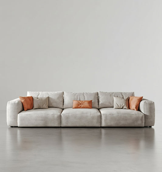 samona three seater sofa, modular sofa, leathaire in modern living room