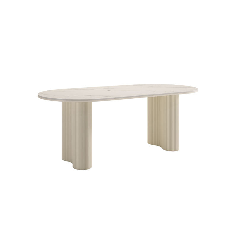 Peru Oval Dining Table, White-Weilai concept-Weilai Concept