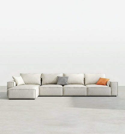 r67 anselm four seater, five seater sofa, corner sofa, leathaire in modern living room