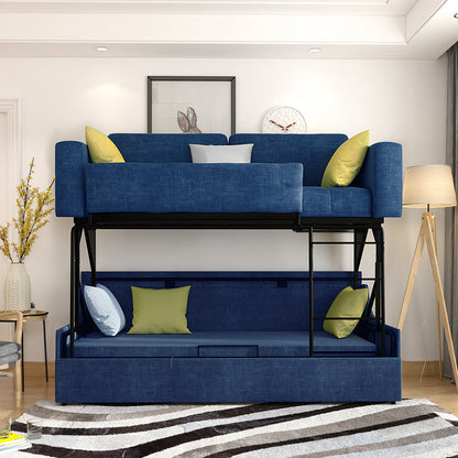 Pérez Two Seater Sofa Bed, Bunk Bed, Linen-Weilai Concept-Weilai Concept