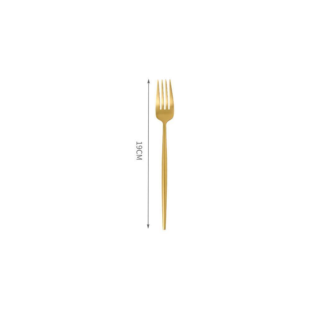 11 Piece Cutlery Set, Gold-Weilai Concept-Weilai Concept