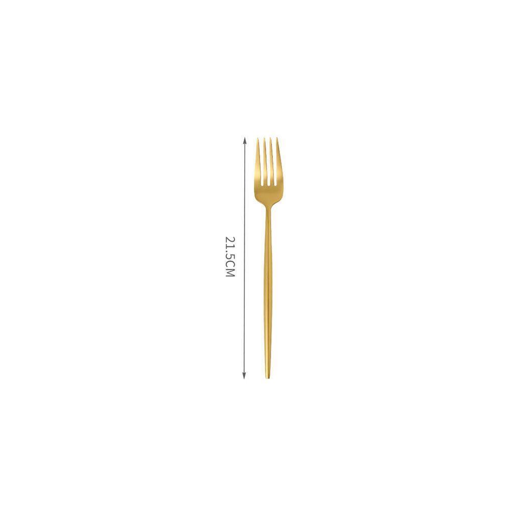 11 Piece Cutlery Set, Gold-Weilai Concept-Weilai Concept